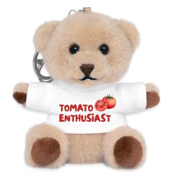 Tomato Enthusiast Graphic Tee - Teddy Schlüsselanhänger - Weiß - Vorne
