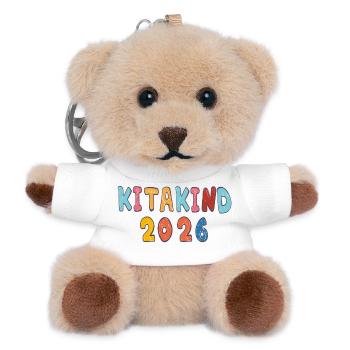 Kita Kind 2026  - Teddy Schlüsselanhänger - Weiß - Vorne
