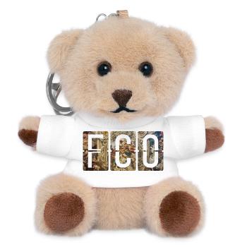 Flughafen-FCO Rom Fiumicino - Teddy Schlüsselanhänger - Weiß - Vorne