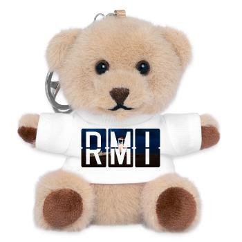 Flughafen Rimini RMI - Teddy Schlüsselanhänger - Weiß - Vorne