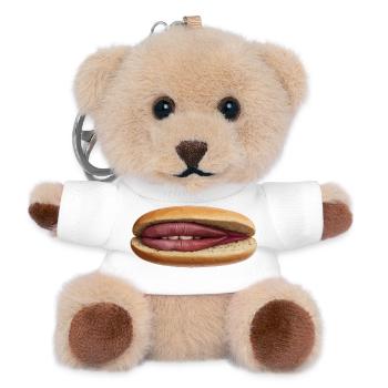 Lip Hot Dog Surrealismus - Teddy Schlüsselanhänger - Weiß - Vorne