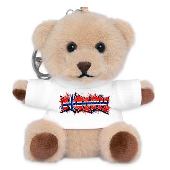 Norway Flag Graffiti - Teddy Schlüsselanhänger - Weiß - Vorne