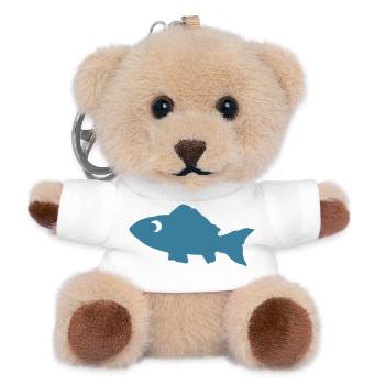 Fisch - Teddy Schlüsselanhänger - Weiß - Vorne