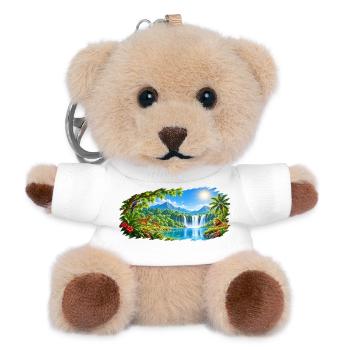 Paradies / Paradise / Paraiso - Teddy Schlüsselanhänger - Weiß - Vorne
