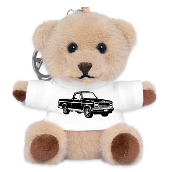 Pickup-Truck-Straßenwagen - Teddy Schlüsselanhänger - Weiß - Vorne