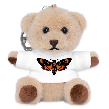 Totenkopfschwaermer Motte Logo - Teddy Schlüsselanhänger - Weiß - Vorne