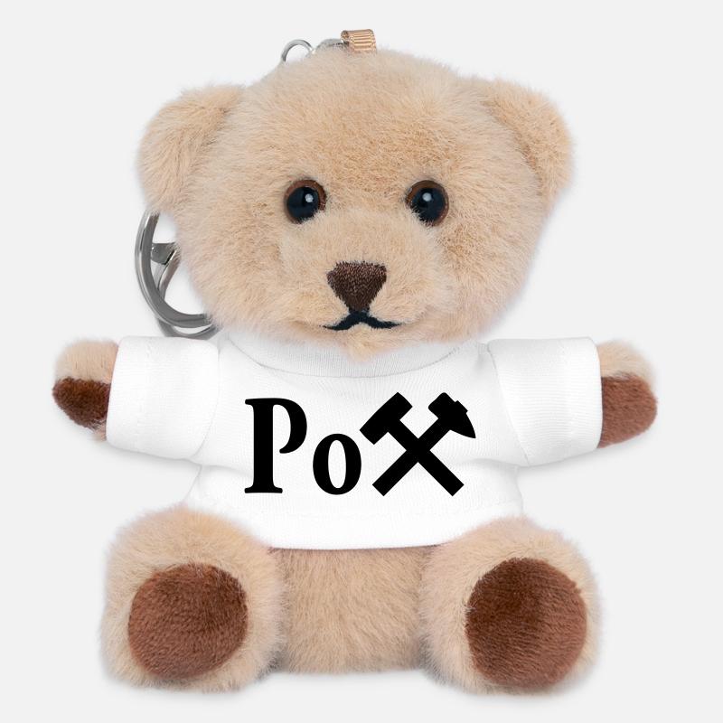 Der Pott - Teddy Schlüsselanhänger - Weiß
