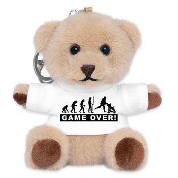 evolution_daddy - Teddy Keyring - white - Front