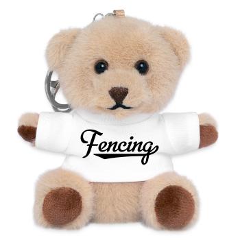 2541614 15587940 fencing - Porte-clés ourson - blanc - Devant