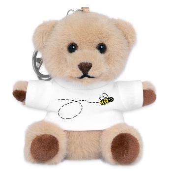 Flotte Biene 2 - Teddy Schlüsselanhänger - Weiß - Vorne