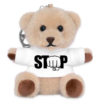 Stop Faust - Teddy Schlüsselanhänger - Weiß - Vorne