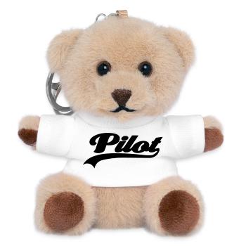pilot - Teddy Keyring - white - Front