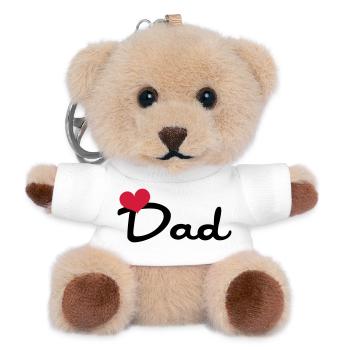 Dad - Teddy Keyring - white - Front