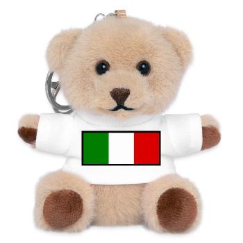 Italy Italian flag flag gift - Teddy Keyring - white - Front