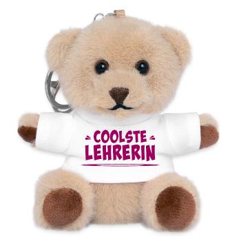 coolste lehrerin - Teddy Schlüsselanhänger - Weiß - Vorne