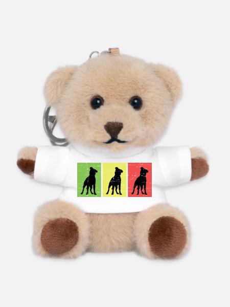 Hundehalter - Teddy Schlüsselanhänger - Weiß