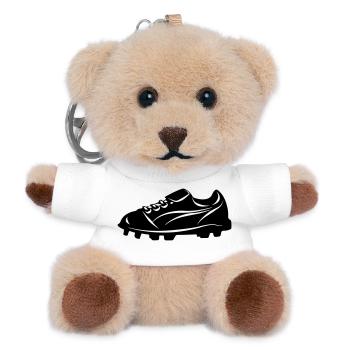 chaussure de football - Porte-clés ourson - blanc - Devant