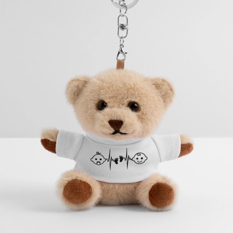 Baby Mädchen oder Junge Teddy Schlüsselanhänger