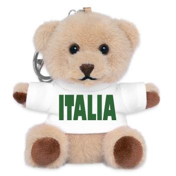 Italia Flagge Italienisch Italien Italiano - Teddy Schlüsselanhänger - Weiß - Vorne