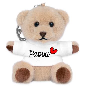 DAD. FATHER'S DAY. HAPPY FATHER'S DAY. HAPPY BIRTHDAY. - Teddy Keyring - white - Front