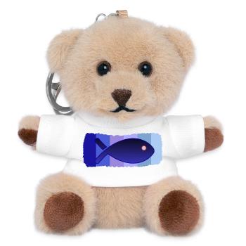 SARDINE. FISH. APRIL FOOL. EASTER. SEA - Teddy Keyring - white - Front