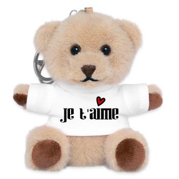 DAD. FATHER'S DAY. HAPPY FATHER'S DAY. HAPPY BIRTHDAY. - Teddy Keyring - white - Front