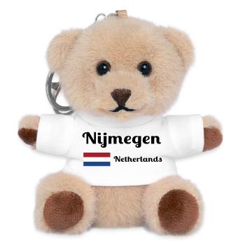 Nimwegen Niederlande - Stylische Drucke - Teddy Schlüsselanhänger - Weiß - Vorne