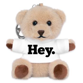 Hey - Teddy Keyring - white - Front