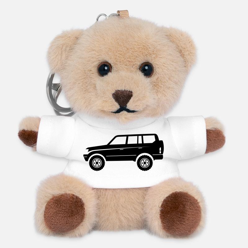 Offroad Adventure SUV - Teddy Keyring - white