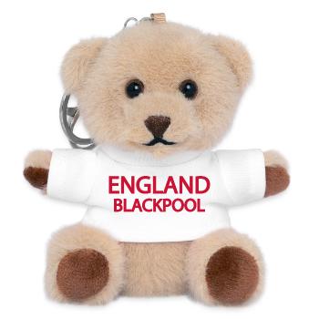 Angleterre Blackpool Scène nautique - Porte-clés ourson - blanc - Devant