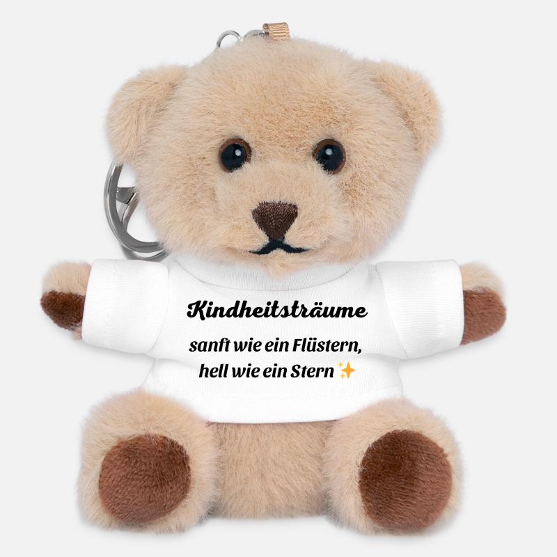 Childhood Dreams1 - Teddy Keyring - white
