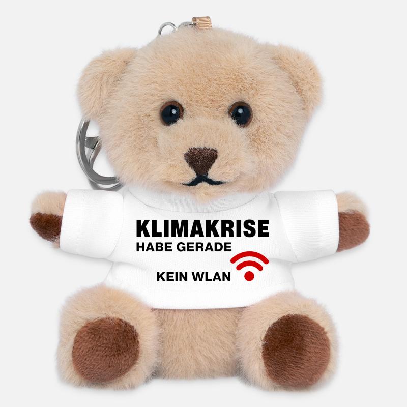 Climate crisis - I don't have Wi-Fi right now - Teddy Keyring - white