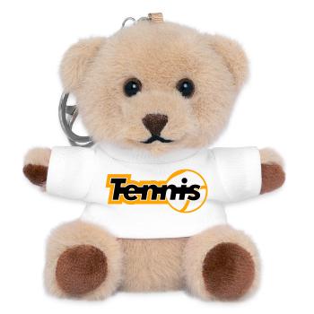 Tennis - Porte-clés ourson - blanc - Devant