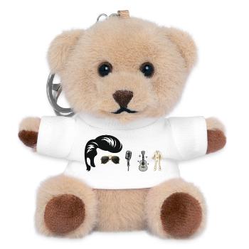 EP Pop Music Iconic Retro Style - Teddy Keyring - white - Front