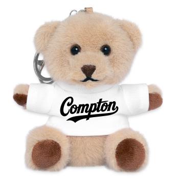 Compton Shirt Retro Vintage Old school Rap hip hop - Teddy Schlüsselanhänger - Weiß - Vorne