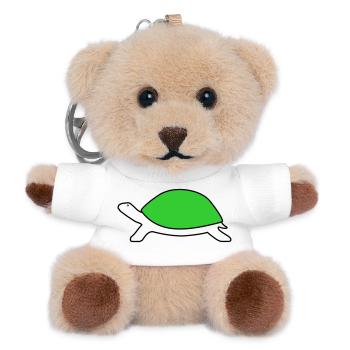 Turtle - Teddy Keyring - white - Front