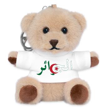 Algerian flag - Teddy Keyring - white - Front