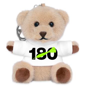 180 Triple 20 Perfection! ONEHUNDRETEIGHTY, Darts - Teddy Keyring - white - Front