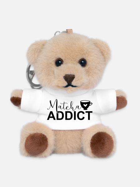Matcha Addict SVG – Matcha Lover Design - Porte-clés ourson - blanc
