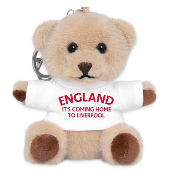 England kommt nach Liverpool zurück - Teddy Schlüsselanhänger - Weiß - Vorne
