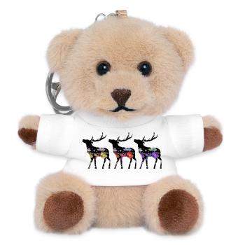 Deer - Teddy Keyring - white - Front