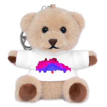 Berry Neon Horizon - Teddy Keyring - white - Front