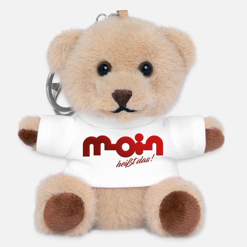 Moin heißt das! - Teddy Schlüsselanhänger - Weiß