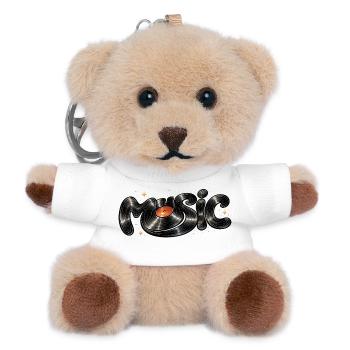 Music font from vinyl record - Teddy Keyring - white - Front