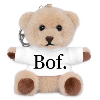"Bof." T-shirt – minimalist French humor - Teddy Keyring - white - Front