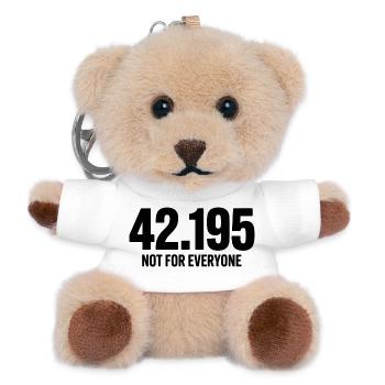 Marathon 42.195 Not for everyone - Teddy Keyring - white - Front