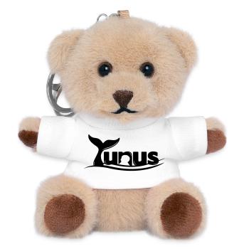 Yunus Logo Dolphin Design – Minimalist - Teddy Keyring - white - Front