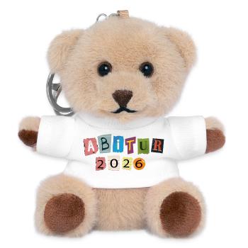 Abitur 2026 - Teddy Schlüsselanhänger - Weiß - Vorne