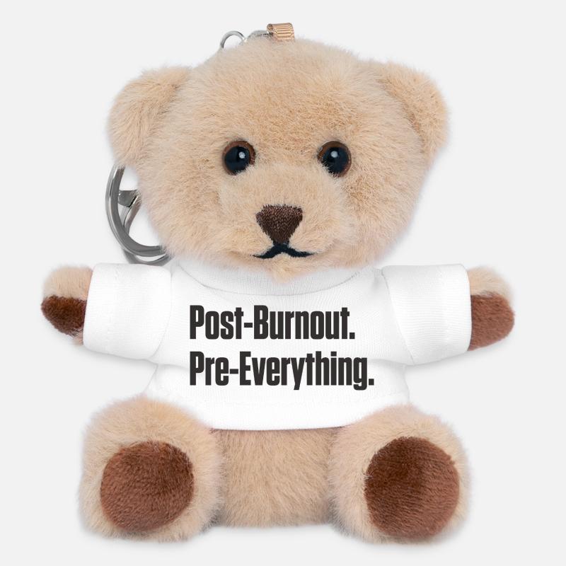 Post-Burnout Pre-Everything - Teddy Keyring - white