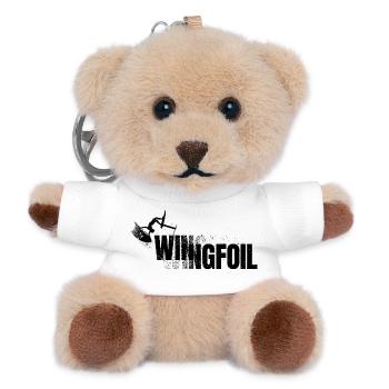WINGFOIL LETTERING - Teddy Keyring - white - Front